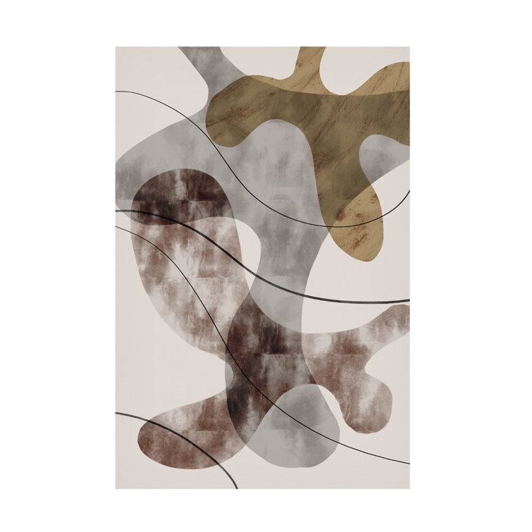 Winston Porter Brown Seaweed On Canvas Print | Wayfair