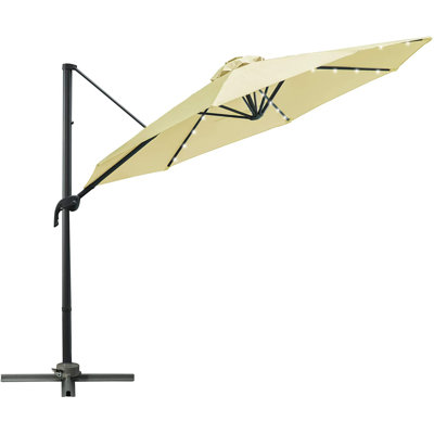 Cristina 300cm Lighted Cantilever Parasol