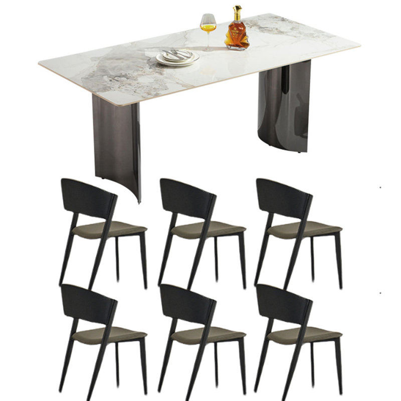 Table de salle à manger Modern, H 29,1 po x L 63 po x l 31,5 po