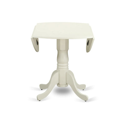 Maytham Piece Drop Leaf Solid Wood Rubberwood Dining Set