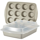 Rachael Ray Nonstick Bakeware / Baking Pans Set, 3 Piece