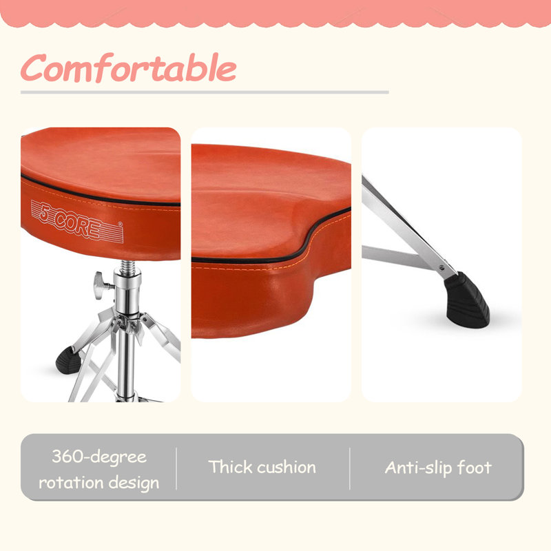 Siège de batteur 5Core Drum Throne, Orange