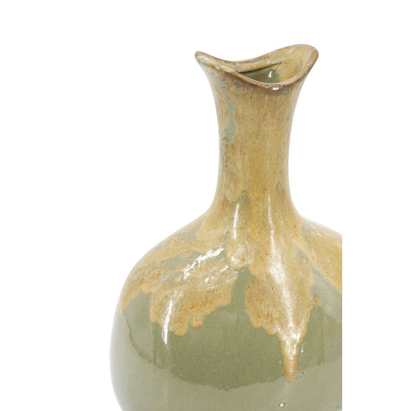 5.5x4.5x10.8" Reactive Glazed Vase