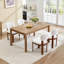 Chaises de salle à manger en bois, chaises de cuisine rembourrées en tissu