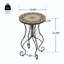 Table d'appoint ronde en céramique pour l'extérieur