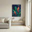 Ensemble de 1 tableau mural sur toile à motif floral tropical-129292715-129292716