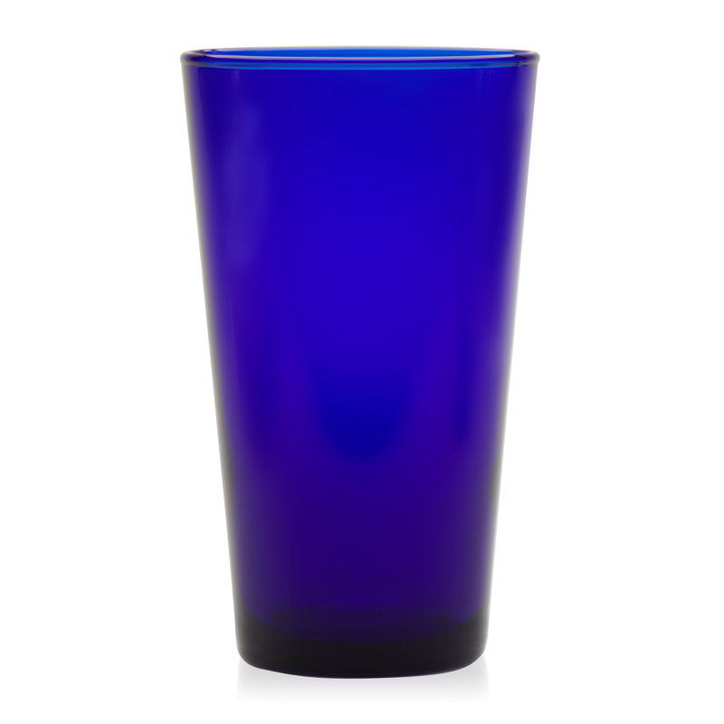 Verres à verres évasés en cobalt Libbey, 17,25 onces, ensemble de 8