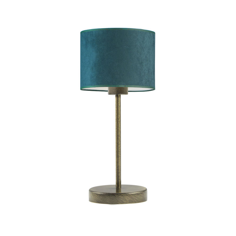 Letina Metal Desk Lamp, Bottle Green, Old Gold