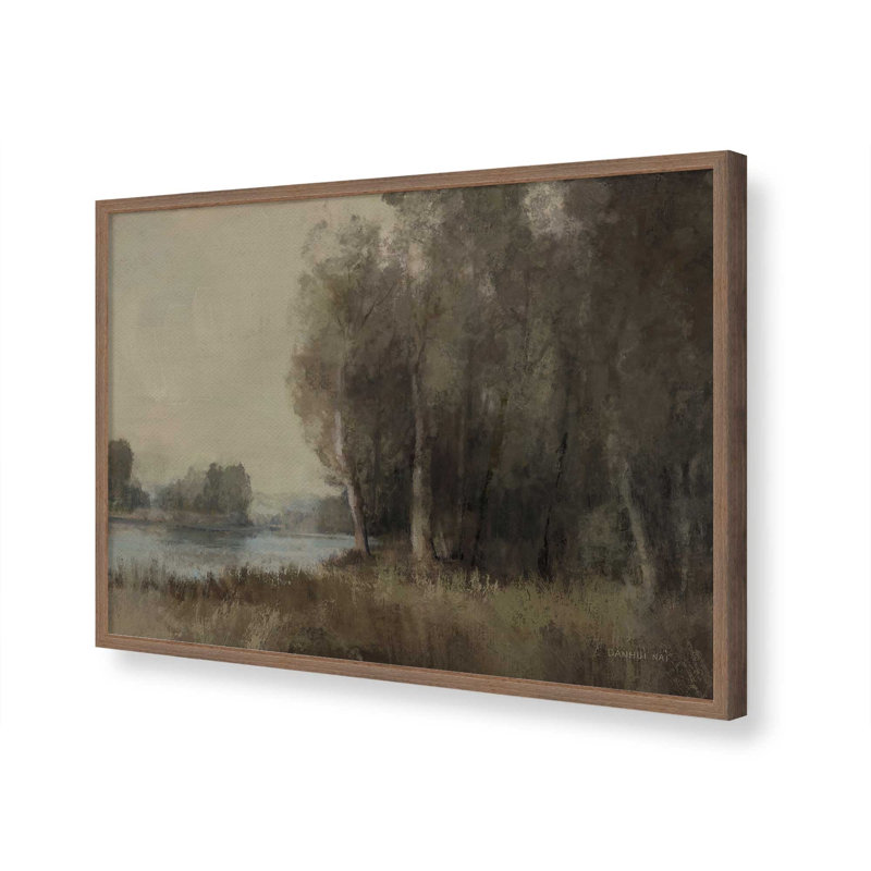 «Moody Landscape» par Danhui Nai, reproduction d'art, L 24 po x H 18 po, Brun, Impression encadrée