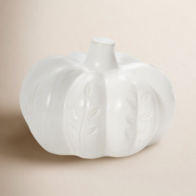 Ceramic Pumpkin Holiday Accent