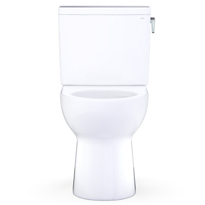 TOTO Glaston 1G Two-Piece Elongated 1.0 GPF Universal Height Toilet with Right-Hand Trip Lever and CEFIONTECT, Cotton White - CST472CUFRG#01