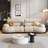 Khaki Genuine Leather Modular Sofa