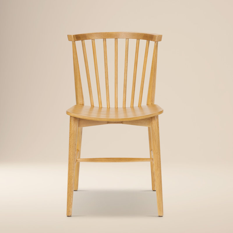 Ligna Mid-Century Modern Wood Dining Chair, Oak