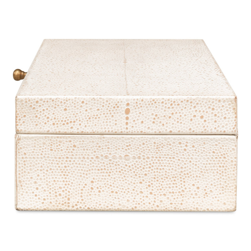 Gatsburg Handmade Decorative Box, White