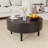 Fluted Round Lift Top Coffee Table With Storage, Adjustable Height Cocktail Table For Living Room-884580881