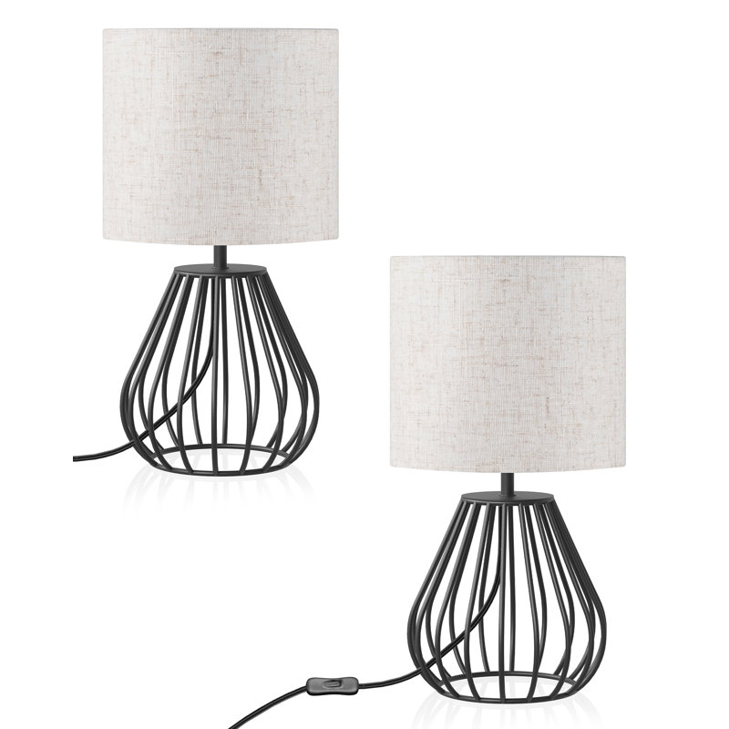  Boho 12.6" Table Lamp , Black
