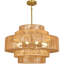 Luminaire de lustre en rotin Boho