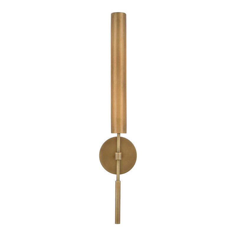 Astrid 1 - Light LED Bath Sconce, Vintage Brass