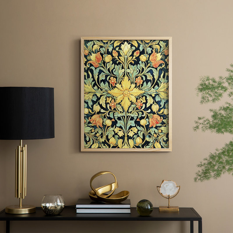 WM MORRIS Series CMXII Framed Print - Solid Wood, 11" H x 9" W