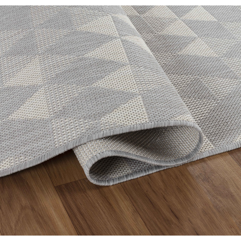 Demaris Geometric Indoor / Outdoor Area Rug, Runner 60 x 220cm