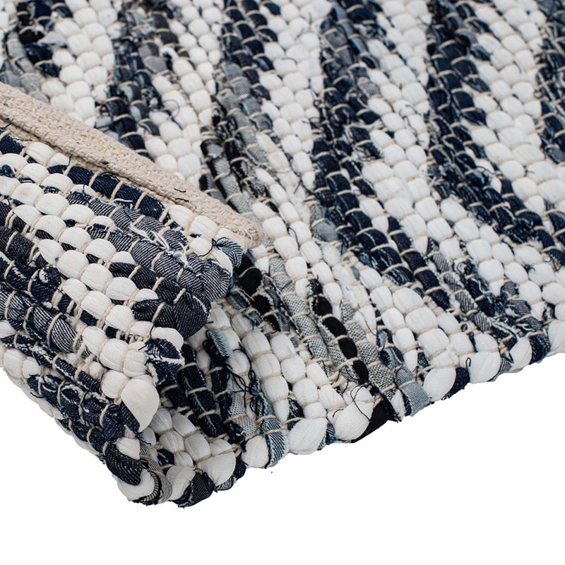 Feleisha Cotton Chevron Indoor Rug, Rectangle 8' x 10'
