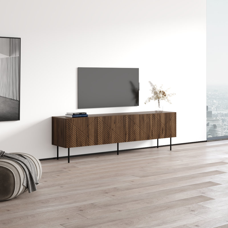 Kuzara 85" Modern TV Stand with Matte Finish