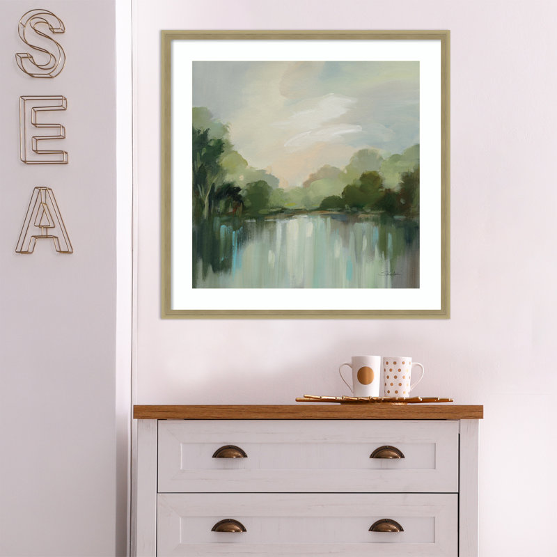 Cool Spring Day by Silvia Vassileva, 25" W x 25" H, Champagne