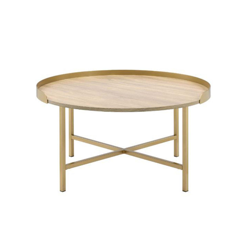 Table basse à plateau rond