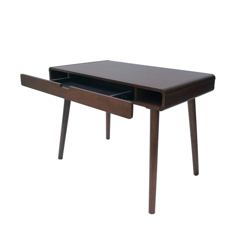 Bureau d'écriture avec grands tiroirs, table d'ordinateur pour espace de travail ou entrée