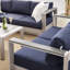 Ensemble de patio extérieur en aluminium 3 pièces Shore Sunbrella-220031616