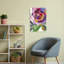 Impression d'art mural abstrait mauve rose contemporain-2129544100