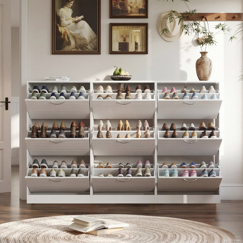 Shoe Storage Cabinet (Set Of 3)