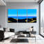 Ensemble de 3 impressions sur toile Blue Sky Ocean Waves-1752905823
