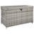 200 Gallon All-Weather Outdoor Storage Box, Wicker Deck Box With Wheels-110439682