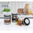Airtight Food Storage Container For Kitchen Counter With Window, [Set Of 3] Canister Set Ideal For Flour Tea, Sugar, Coffee, Candy, Cookie Jar