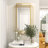 CosmoLiving by Cosmopolitan Gold Metal Geometric Wall Mirror