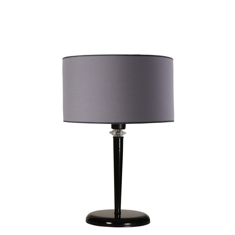 Lampe de table 21,65 po Grassingt, Noir, Gris clair