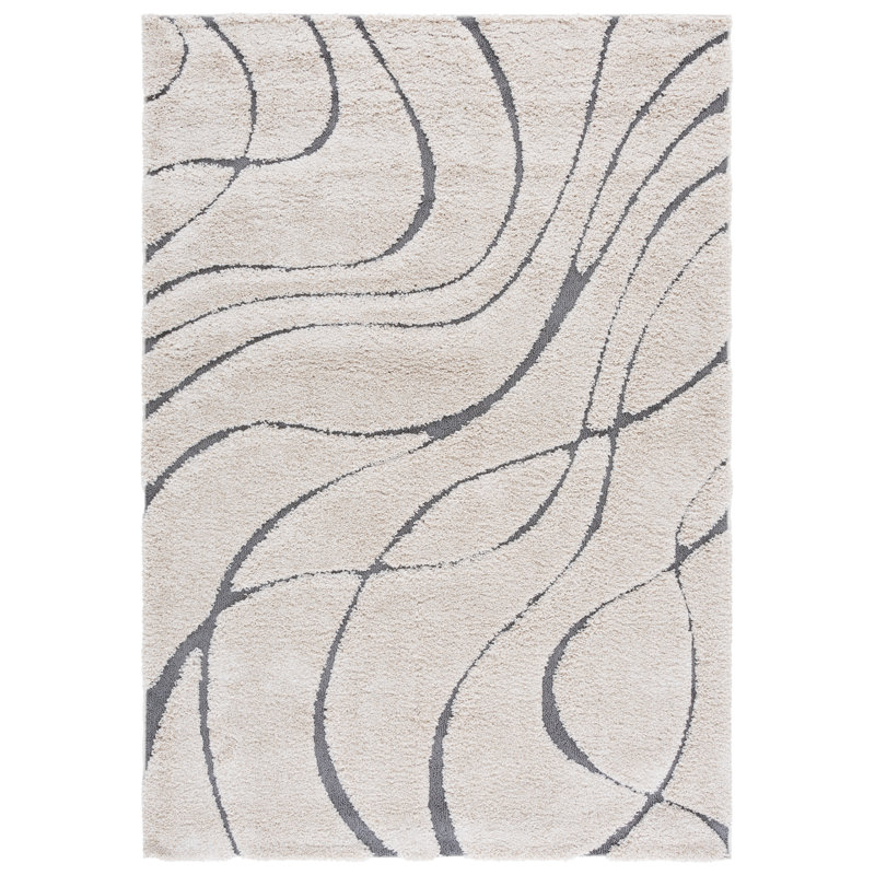 Striped Area Rug, Rectangle 69 x 122 cm