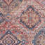 Tapis floral bleu et rouge tissé à la machine 9 pi x 12 pi
