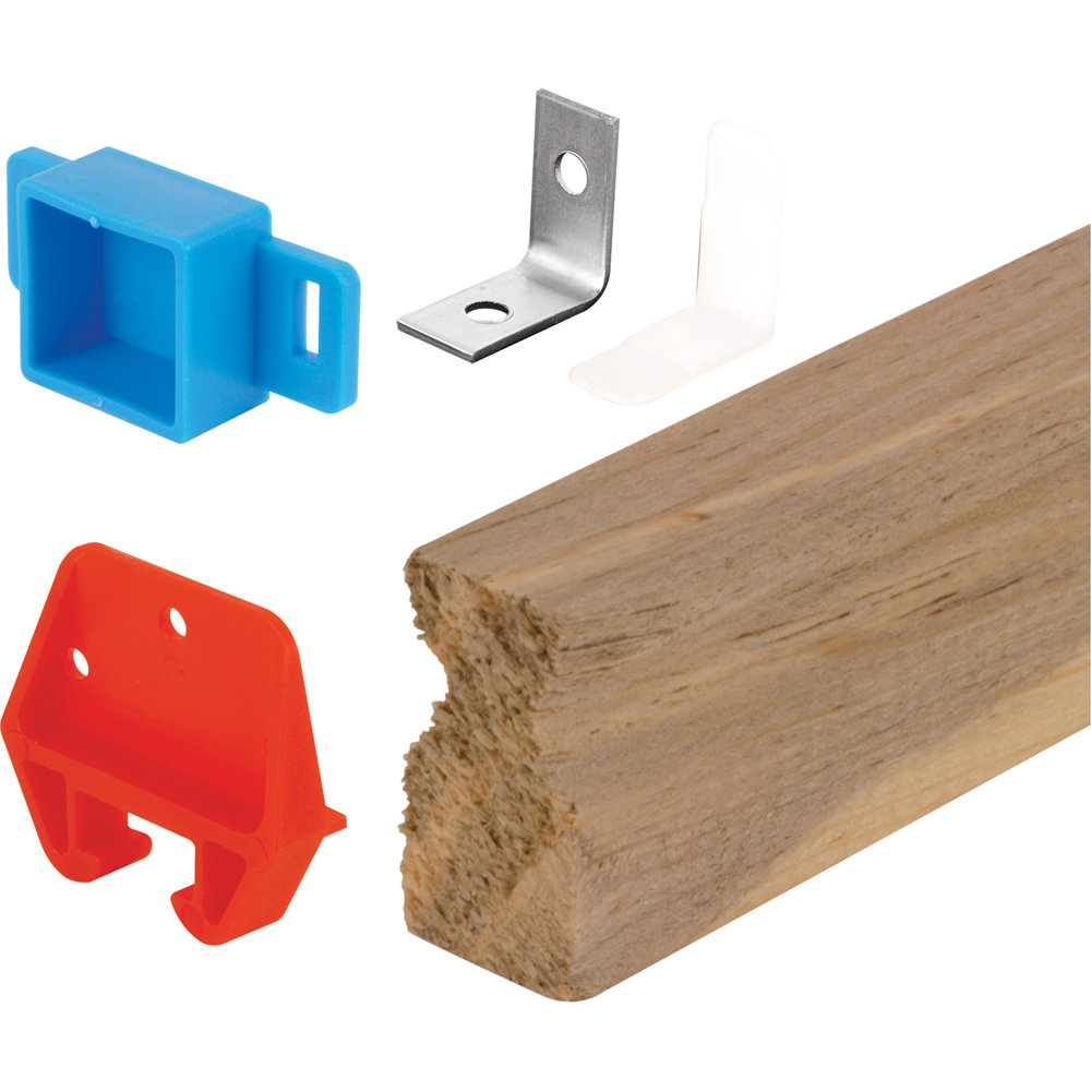 Prime-Line 24 in., Wood, Drawer Track Repair Kit (1 Kit) | Wayfair