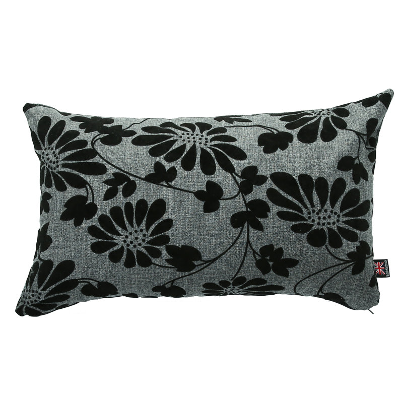 Alta Floral Rectangular Cushion, Grey