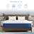 Alwyn Home 10 Inch Blue Medium Firm Gel Memory Foam Mattress With Removable Cover & Fibreglass Free For No-Noise Deeply Safe Sleep-206252962