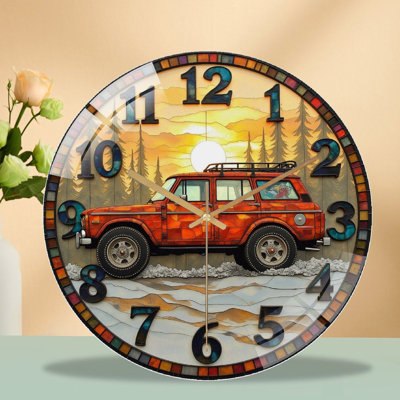 Horloge murale rétro 12 po