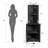 Badina Modern Display Corner Bookcase with Colourful LED Light