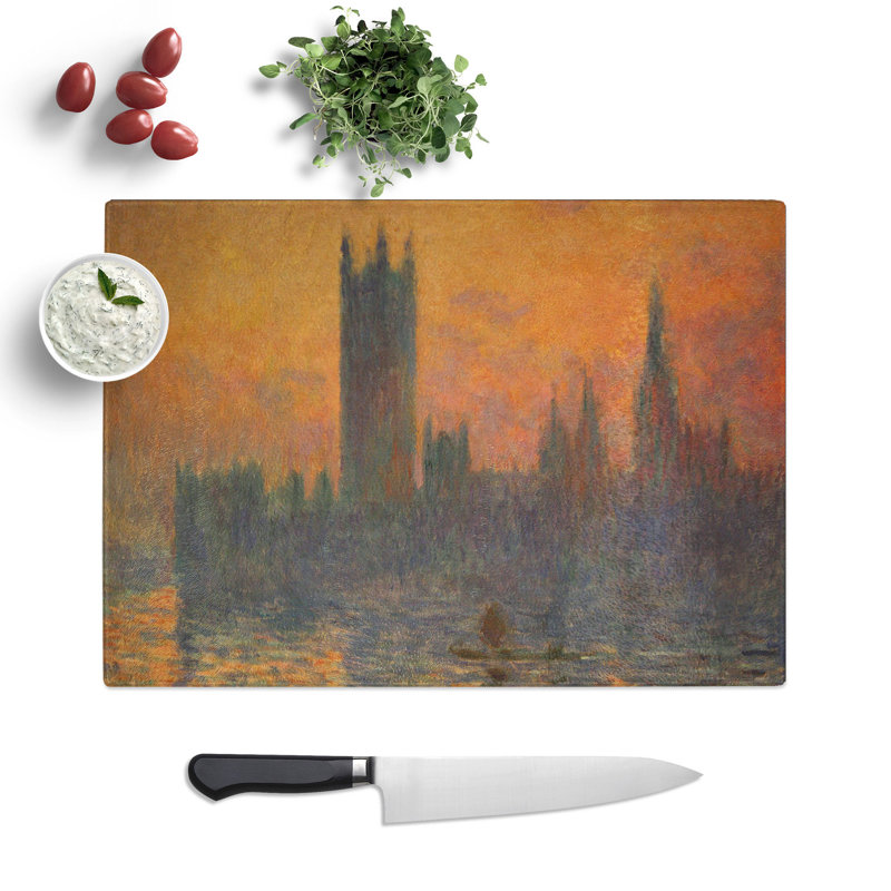 Houses of Parliament in London Vol.2 by Claude Monet Chopping Board, 0.4cm H x 20cm W x 28.5cm L