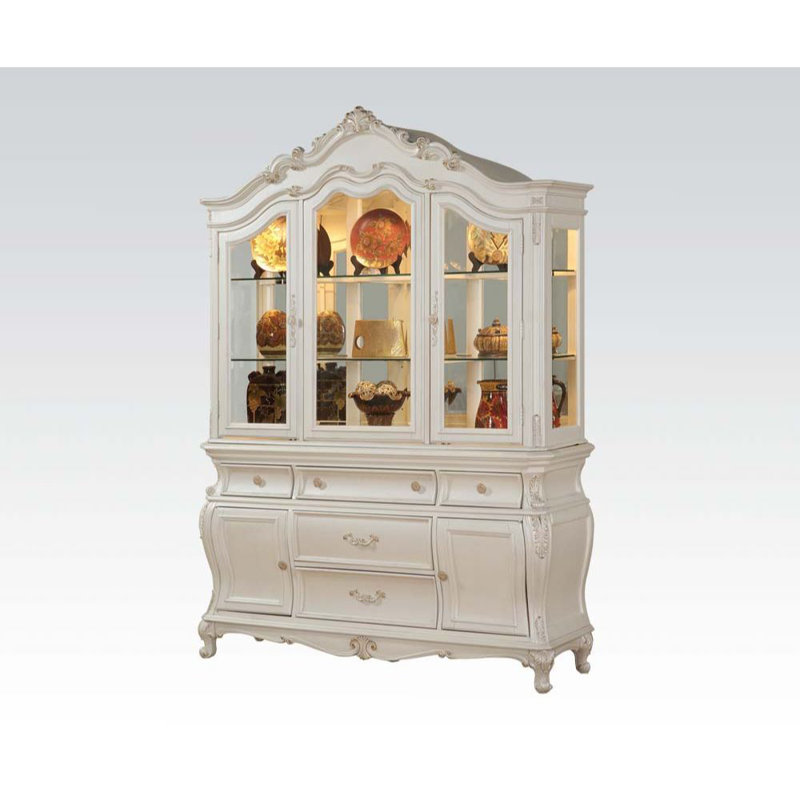 Vaisselier éclairé poche, Platine antique
