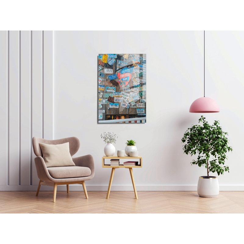Peinture décorative en verre trempé, H 39,4 po x l 27,6 po x P 1 po
