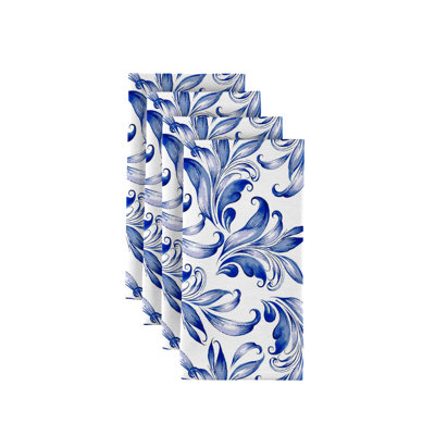 Polyester Floral Square Napkin