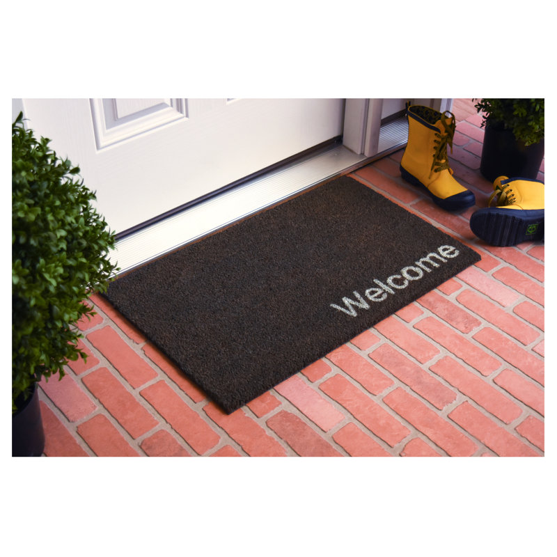 Tapis d'entrée antidérapant Kasper, L 24 po x L 36 po, gris