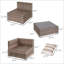 Ensemble de canapé d'extérieur en osier 7 pièces pour des sièges de patio confortables et polyvalents-1285707088-1285707091
